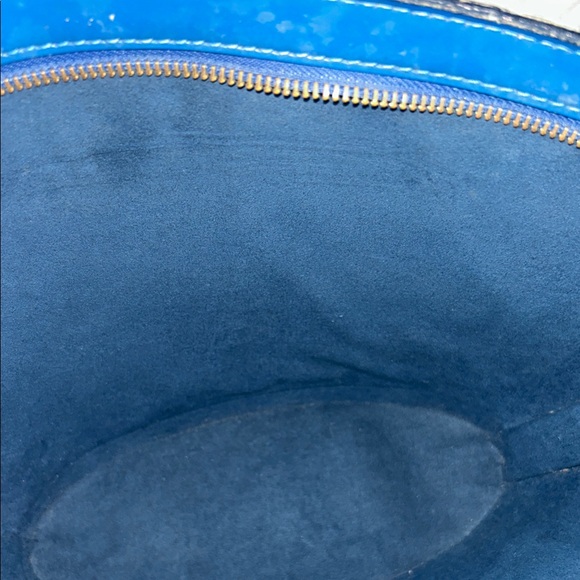 VINTAGE Louis Vuitton St. Jacques Blue Epi Leather Tote Handbag - Picture 10 of 13